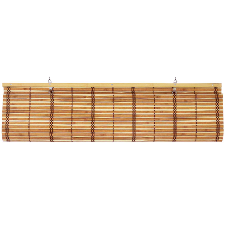 Honey Two-Tone Bamboo Cordless Indoor Window Shade 36" W x 72" H