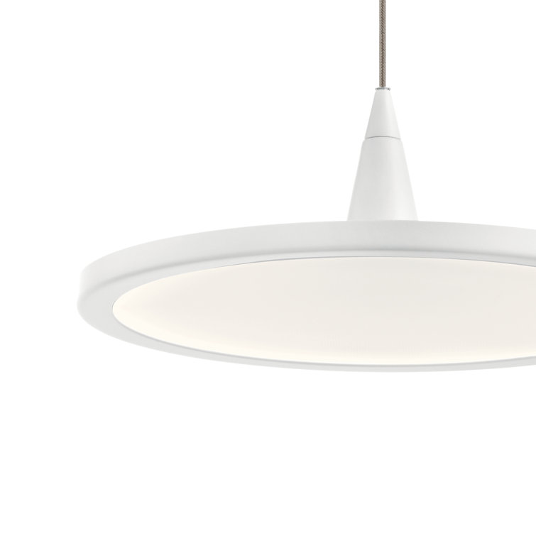 Jeno 9" White LED Mini Pendant Light