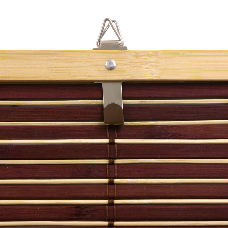 Mahogany Bamboo Cordless Indoor Roll-Up Window Shade