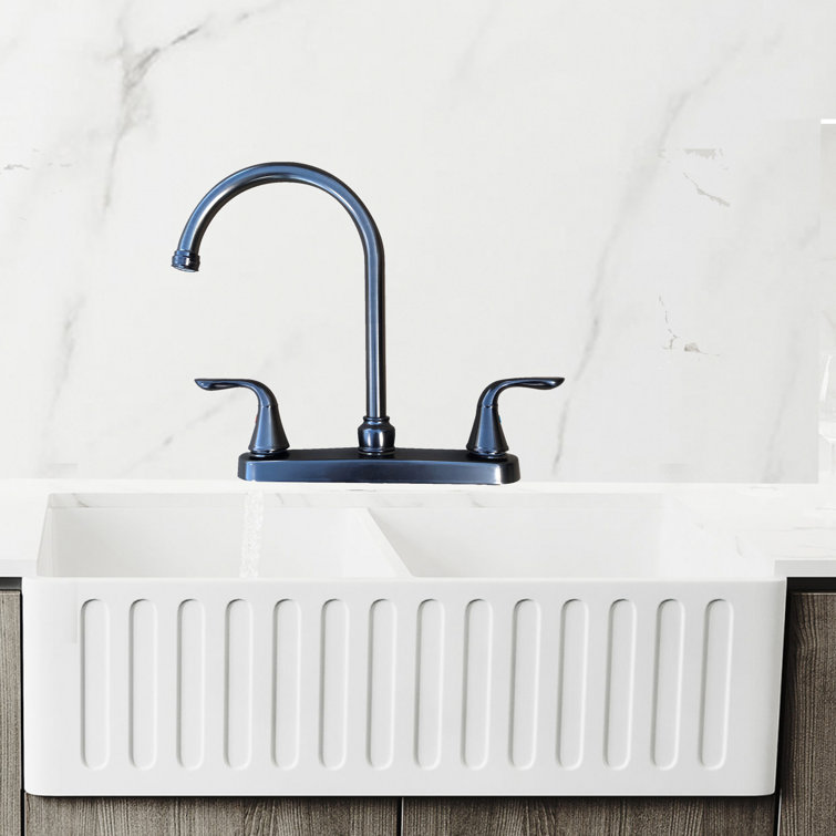 Oil Rubbed Bronze Two-Handle Kitchen Faucet