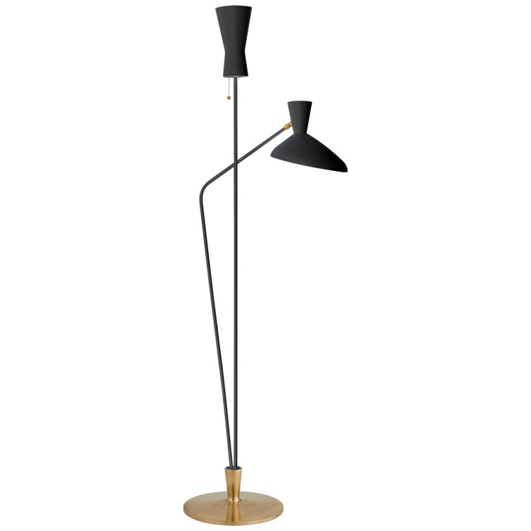 Edison Adjustable 70'' Matte Black Outdoor Floor Lamp