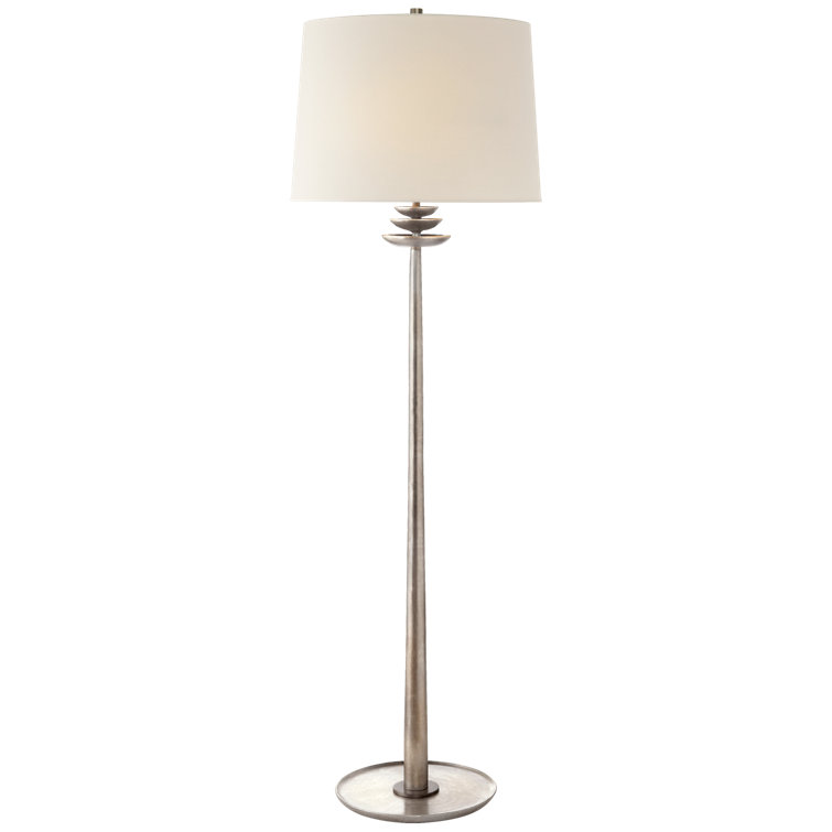 AERIN Beaumont Adjustable 62'' Burnished Silver Leaf Floor Lamp