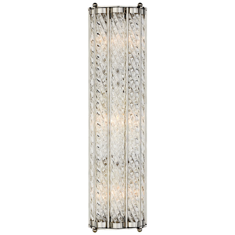 Eaton 21" Polished Nickel Dimmable Direct Wired Wall Sconce