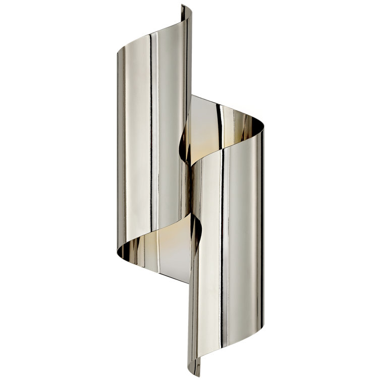 Iva Polished Nickel 17'' Dimmable Direct Wired Wall Sconce