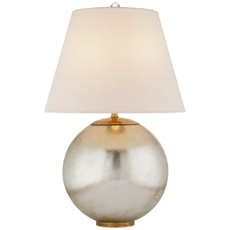 Edison 24.5'' Burnished Silver Leaf Outdoor Table Lamp