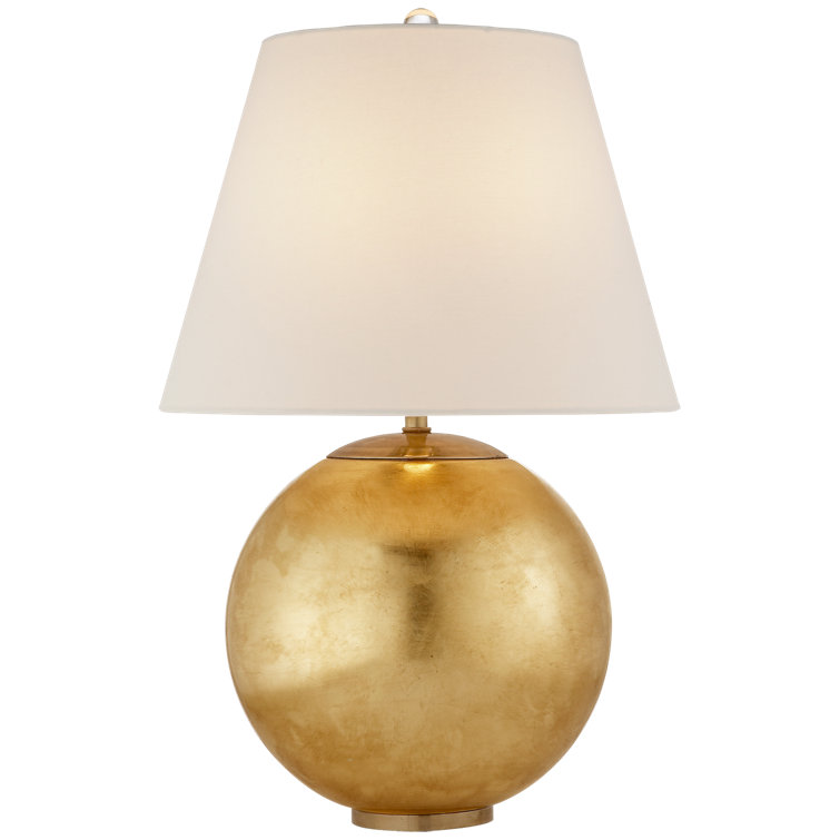 Edison Sphere Outdoor Table Lamp in Gild Finish, 24.5" Height