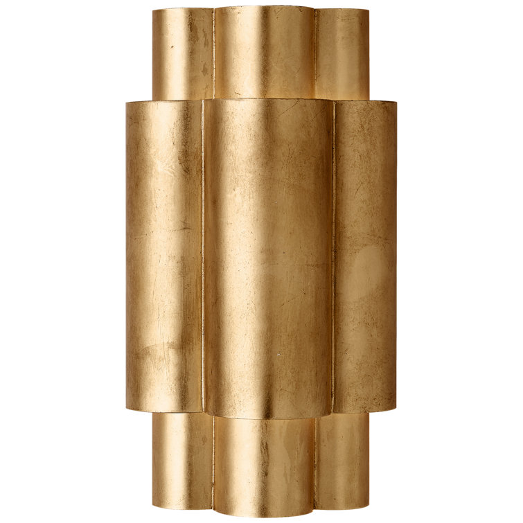 14" Silver Dimmable Direct Wired Electric Sconce