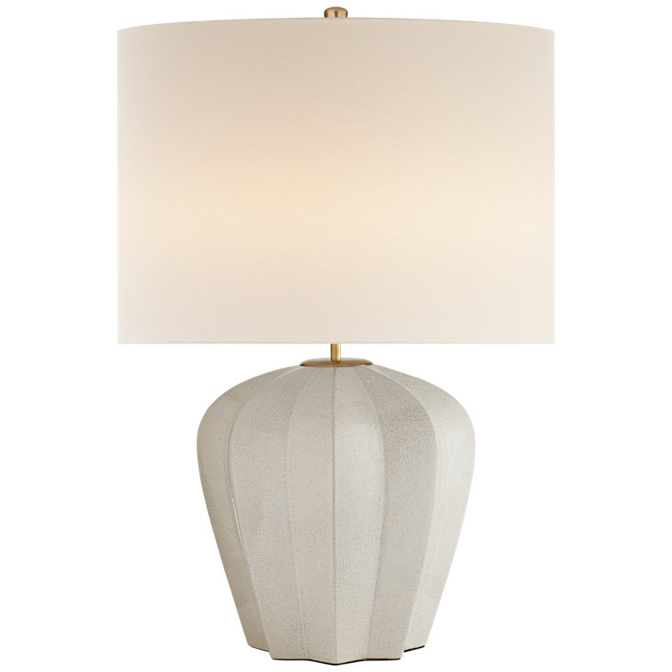 Edison 30" White Ceramic Outdoor Table Lamp
