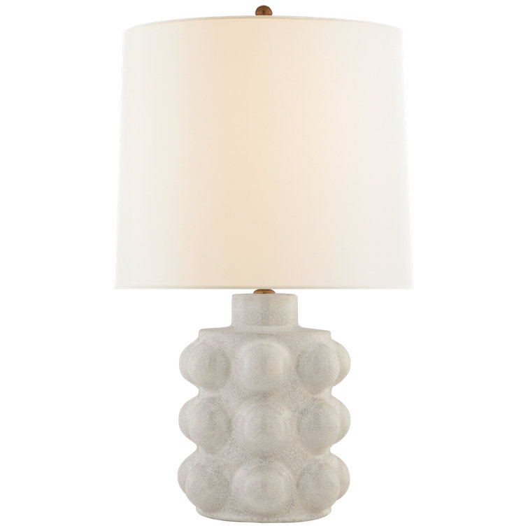 Edison-Inspired Blue Outdoor 26.75" Table Lamp with Linen Shade