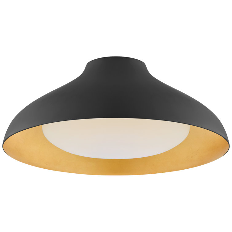 Aerin Matte Black 18" LED Flush Mount Ceiling Fixture