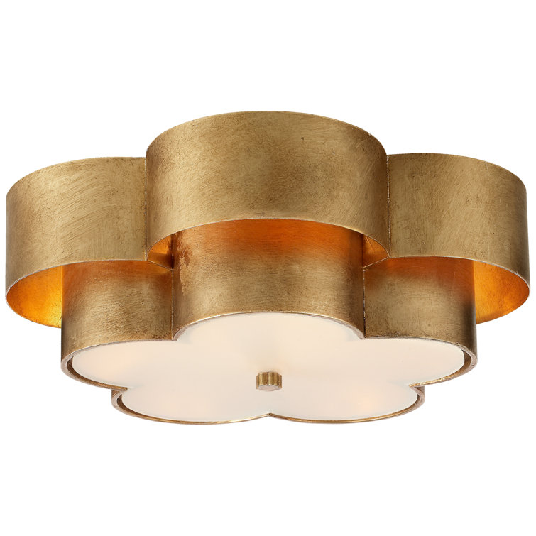 Arabelle Gold Glass and Acrylic 19.5" Flush Mount Light