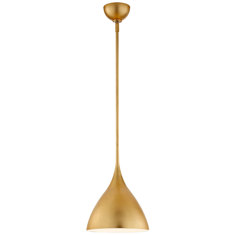 Agnes Gild Finish 13.5" Indoor/Outdoor Crystal Pendant Light