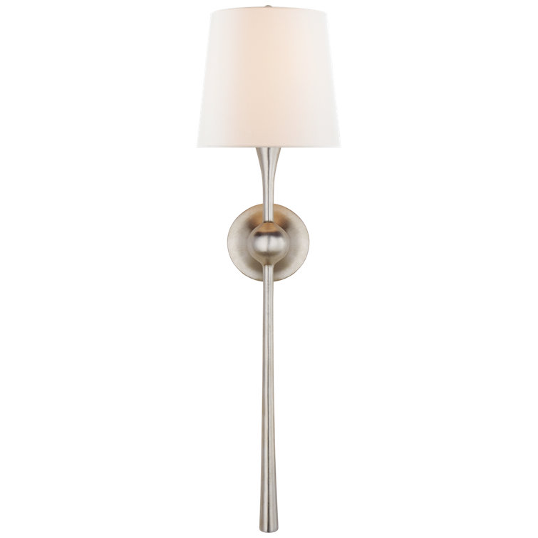Dover Tail 27" Dimmable Wallchiere, Burnished Silver Leaf