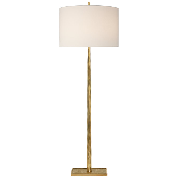 Edison Adjustable 59" Outdoor Floor Lamp in Soft Brass