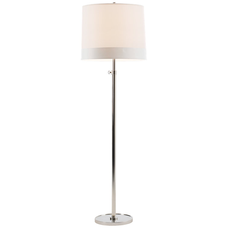 Edison Adjustable Soft Silver Outdoor Floor Lamp