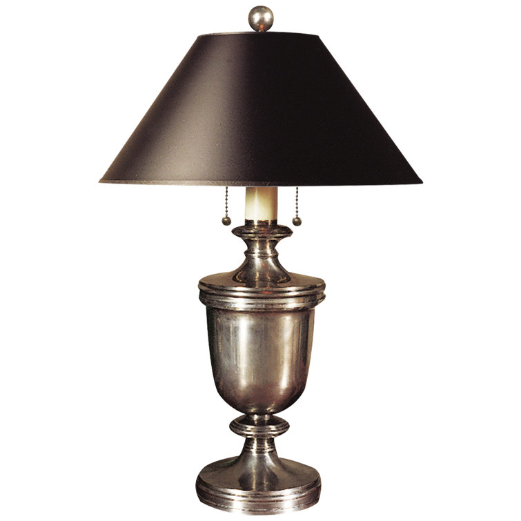 Edison 24" Antique Nickel Urn Table Lamp