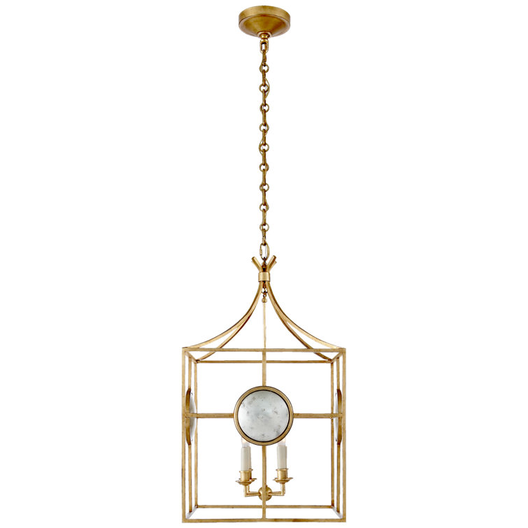 Gramercy Gilded Iron 4-Light Crystal Chandelier