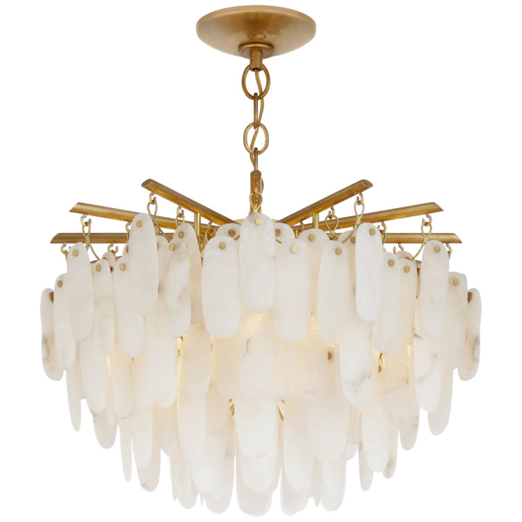 Cora 18-Light Antique-Burnished Brass and Crystal Tiered Chandelier