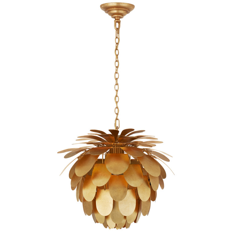Mini Cynara White Crystal Pineapple-Inspired Pendant Light