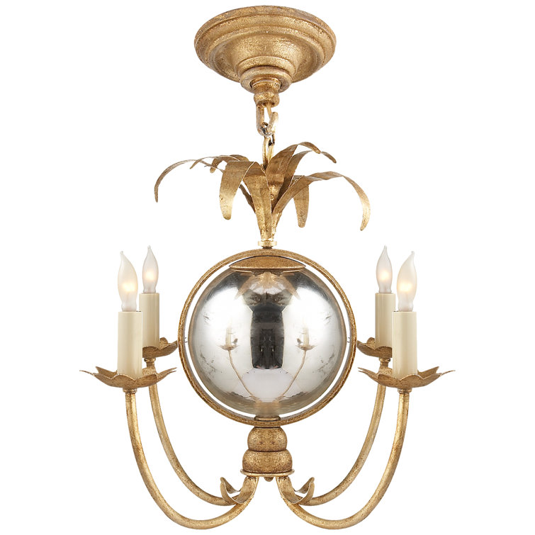 Gramercy Enchanted Brass Mini Chandelier with Glass Globe