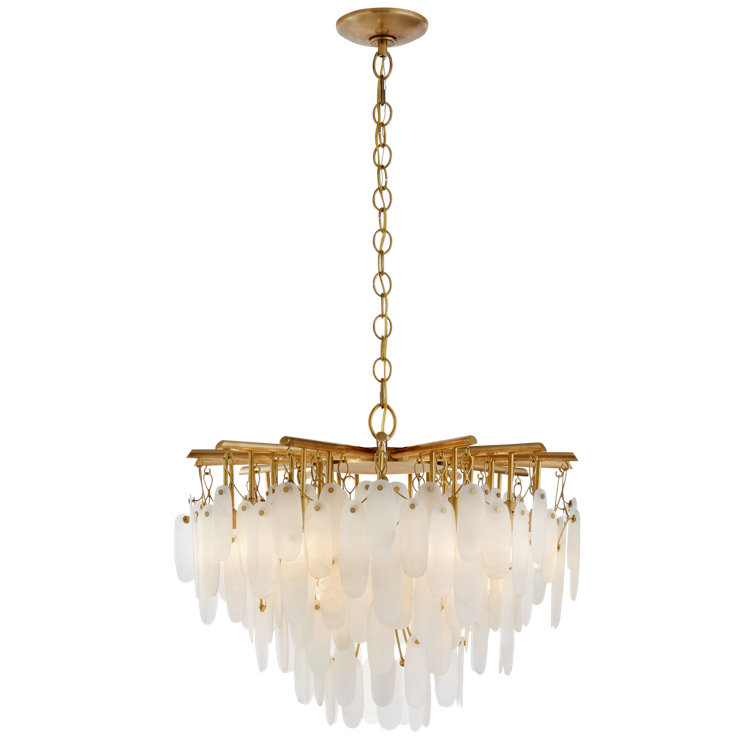 Cora Antique-Burnished Brass 35-Light Crystal Chandelier