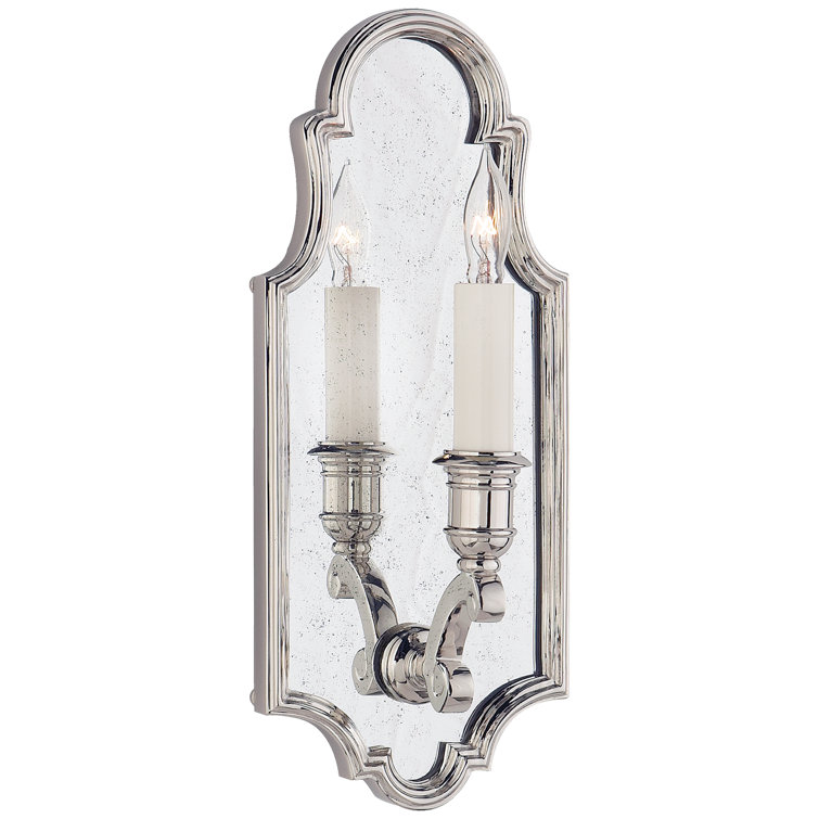 Polished Nickel 12.25" Dimmable Candle Wall Sconce