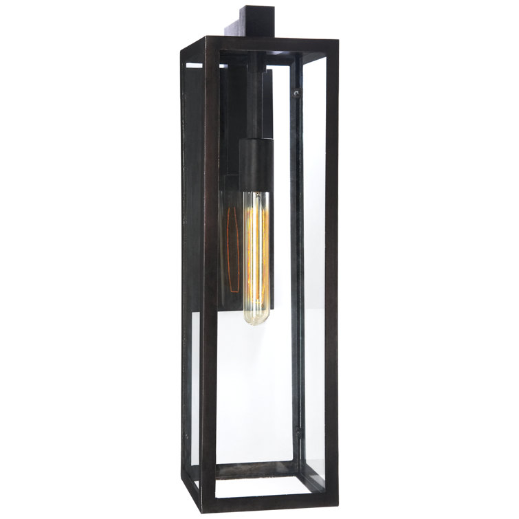 Elegant Fresno Dimmable Iron Sconce in Black - 21.75" H