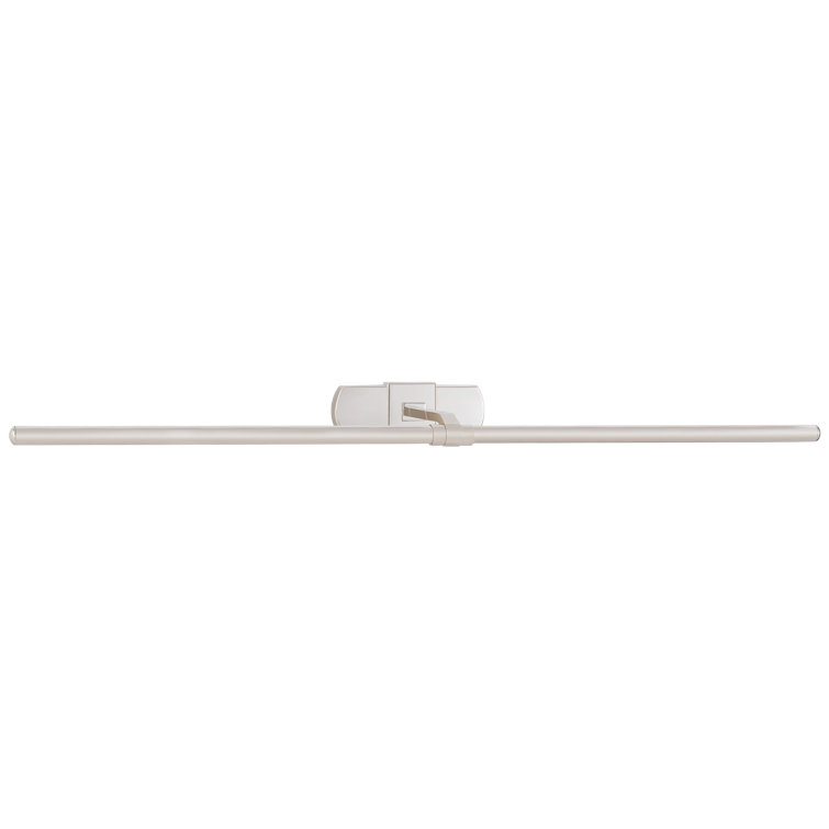 Langley 40" Polished Nickel LED Wall Mounted Picture Light