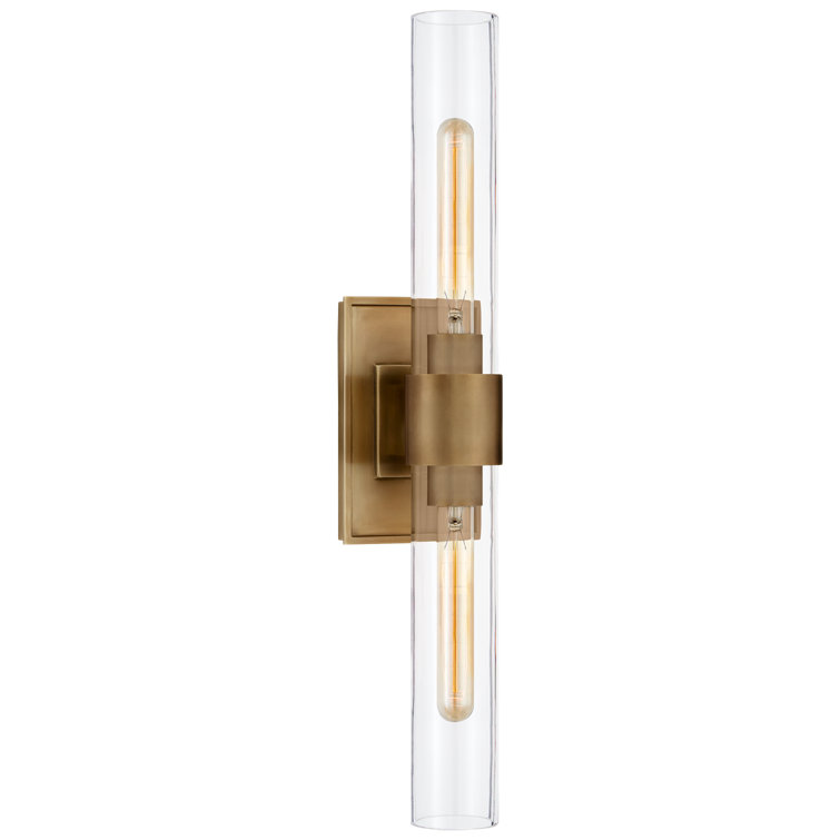 Hand-Rubbed Antique Brass Double Wall Sconce