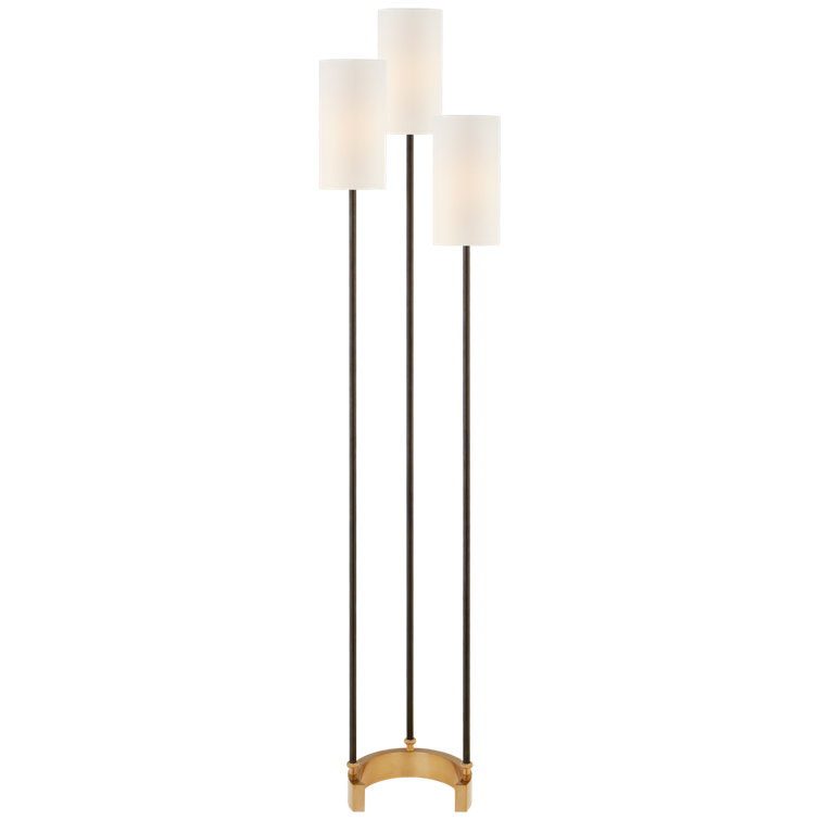 Edison Bronze and Antique Brass Adjustable Outdoor Floor Lamp