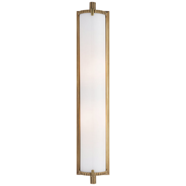 Hand-Rubbed Antique Brass Tall Outdoor Sconce