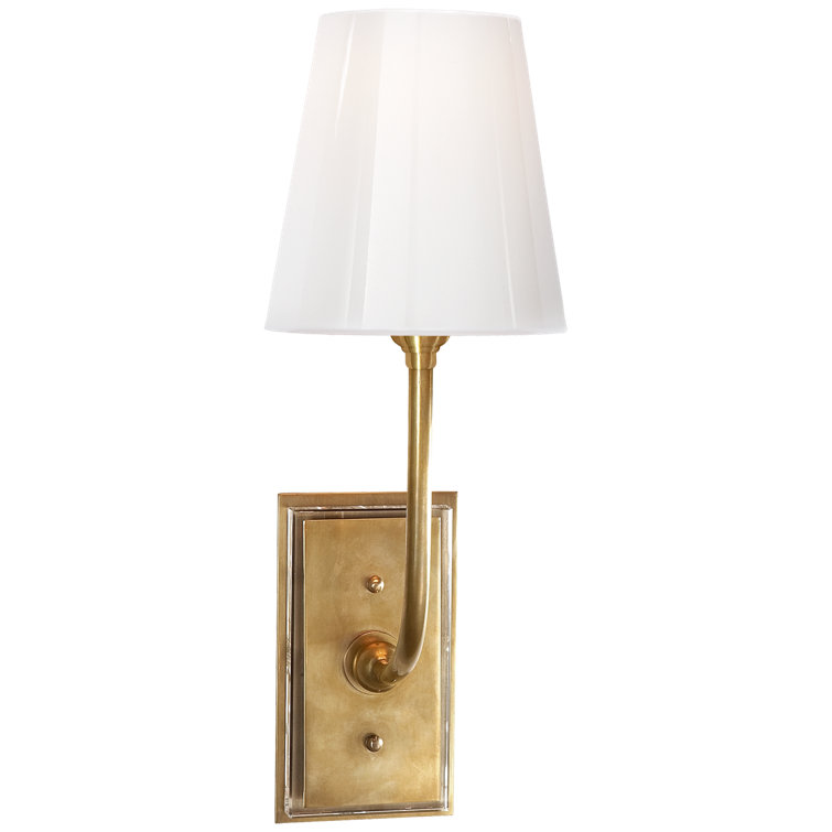 Hulton 17" Antique Brass & Bronze Dimmable Wall Sconce