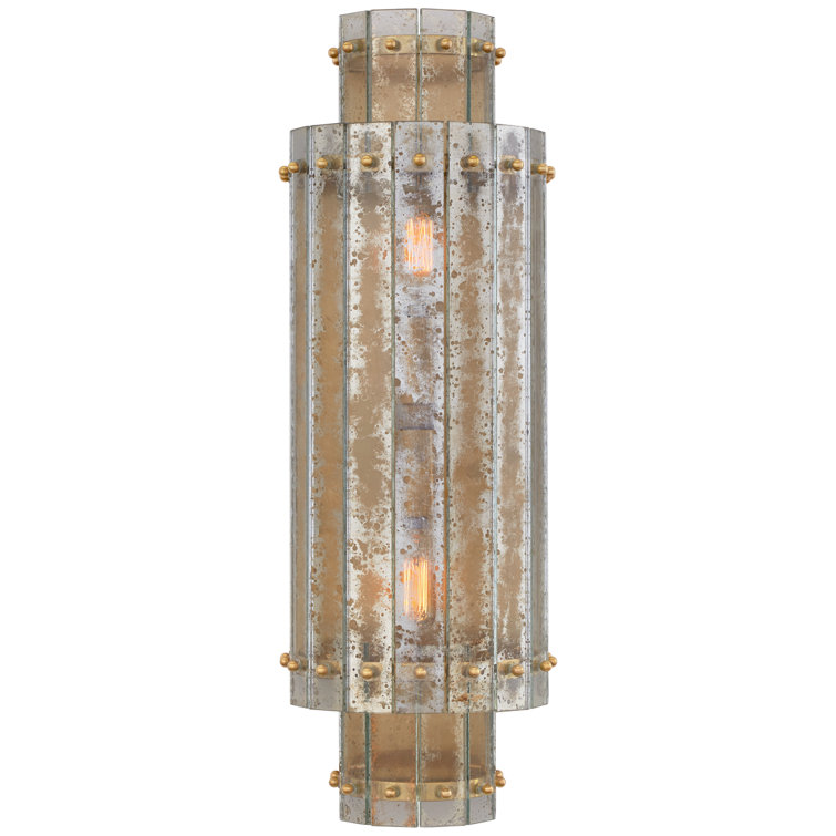 Carrie & Co. Hand-Rubbed Antique Brass 21" Dimmable Sconce