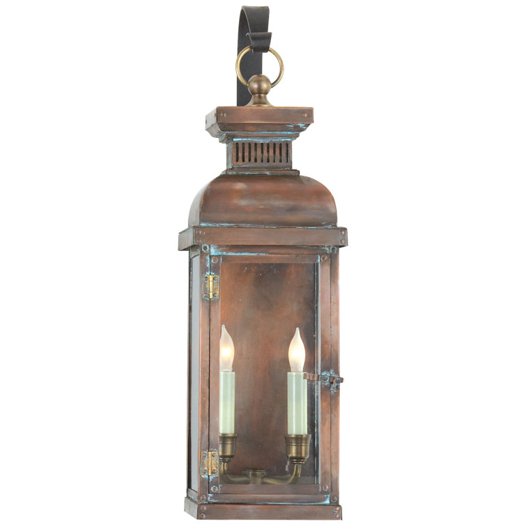 Classic Glow Copper Brown 22'' Dimmable Outdoor Lantern