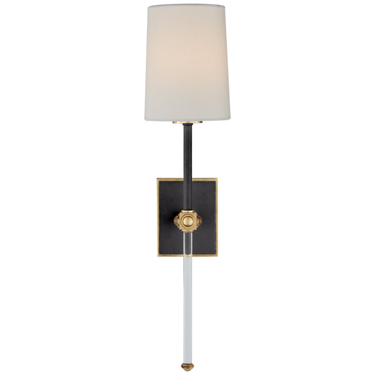 Matte Black Dimmable Direct Wired Electric Sconce