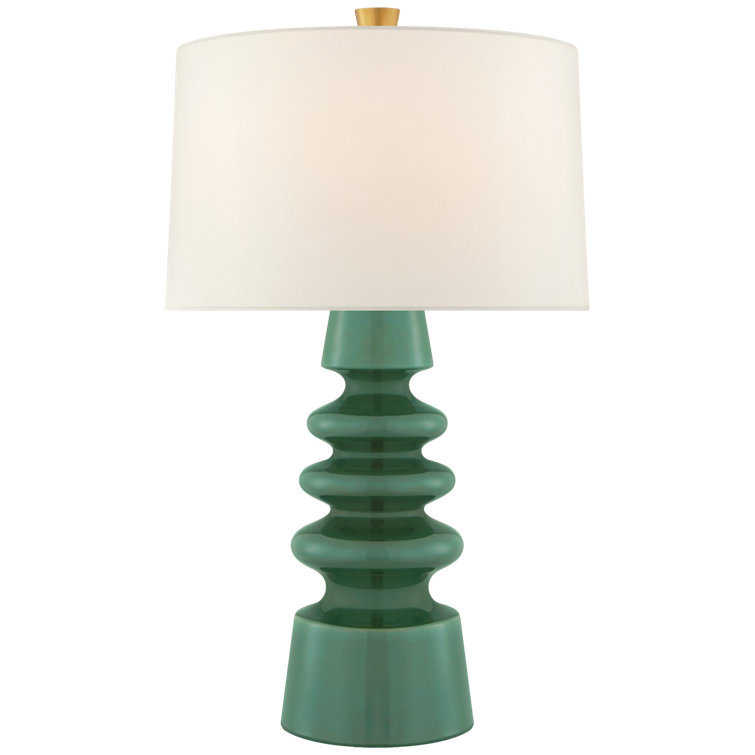 Edison Outdoor 28.5" White Ceramic Table Lamp