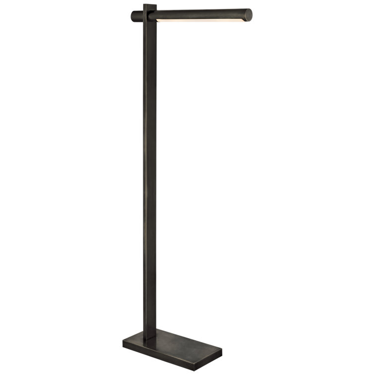 Axis Adjustable Pharmacy LED Floor Lamp in Bronze 18"x45"