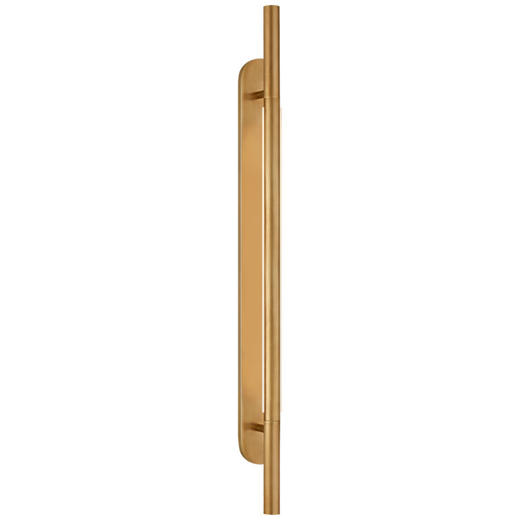 Rousseau Antique-Burnished Brass Dimmable LED Sconce