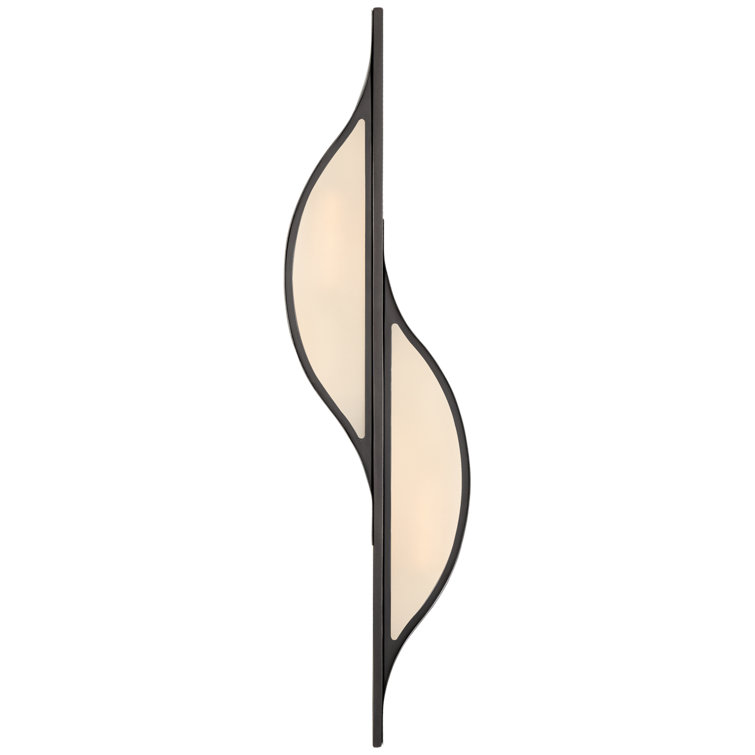 Avant 2-Light Bronze Flush Mounted Sconce with Dimmable Energy Star