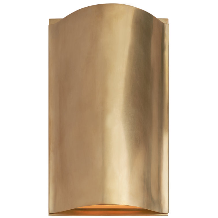 Avant Antique-Burnished Brass 11.5" LED Flush Mounted Sconce