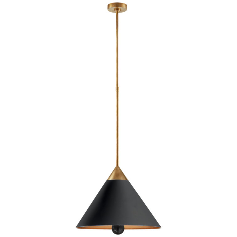 Black Crystal LED Indoor/Outdoor Pendant Light