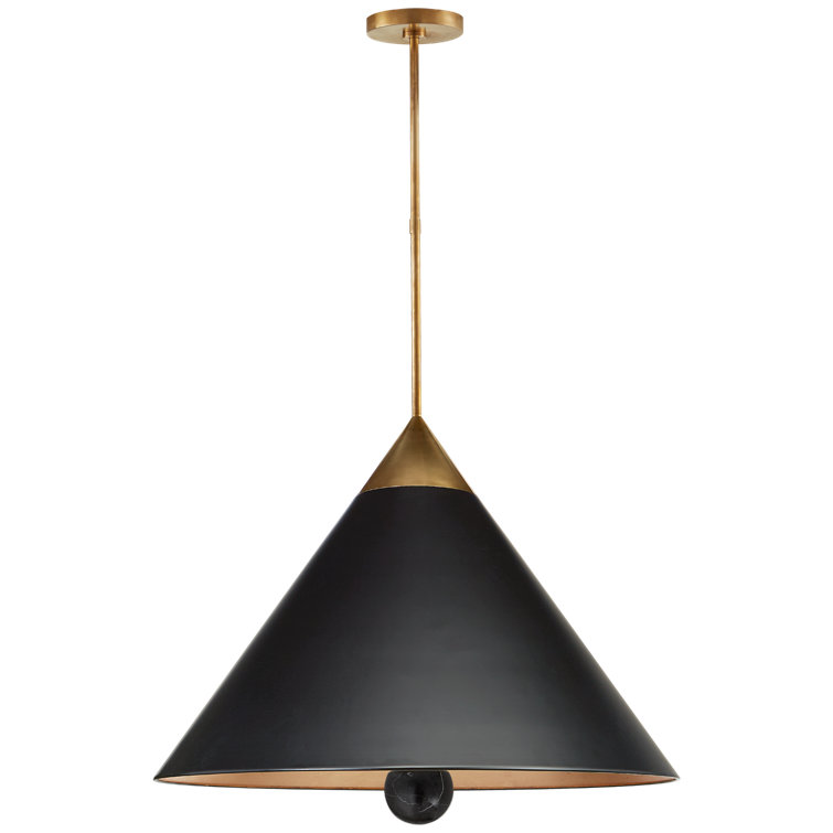 Cleo Black Crystal 24" Indoor/Outdoor LED Pendant Light