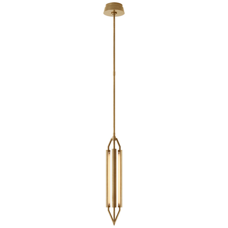 Antique-Burnished Brass 26" LED Pendant Light