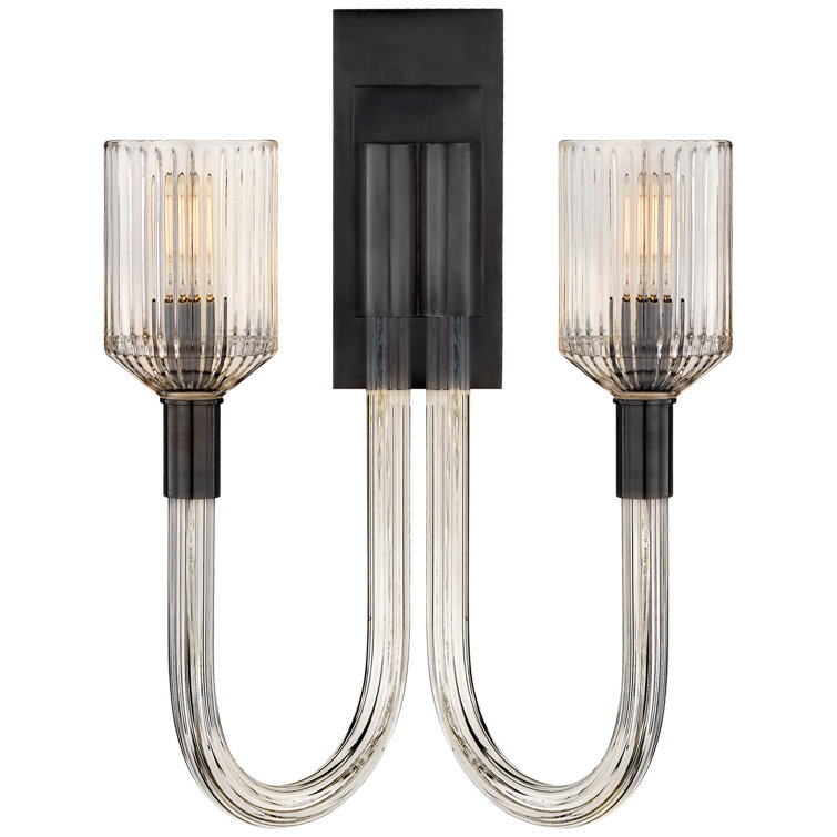 Reverie Bronze and Black Dimmable Double Wall Sconce
