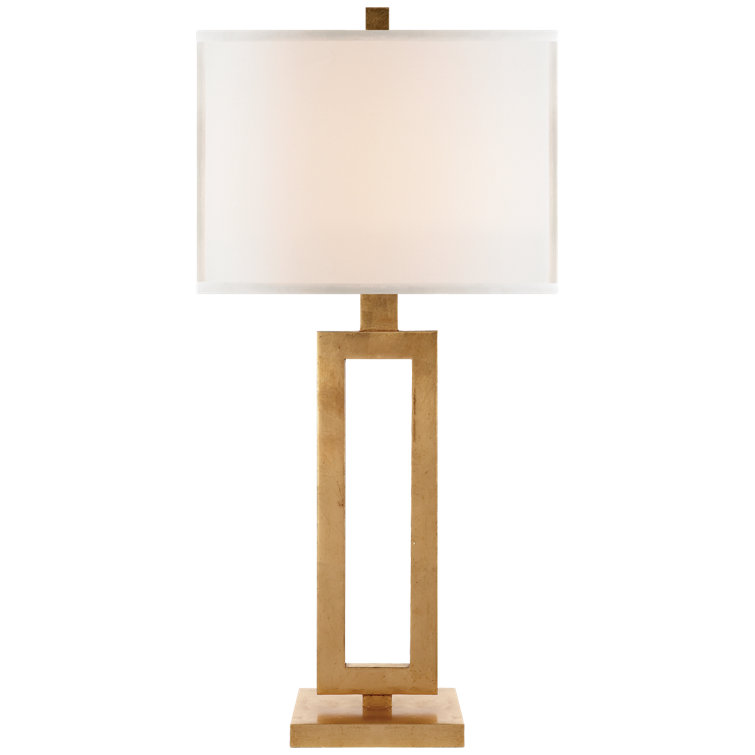 Suzanne Kasler Mod Gilded Outdoor Edison Table Lamp, 28" Height