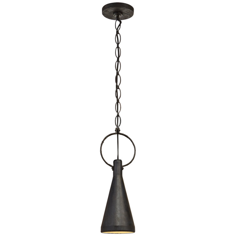 Limoges Aged Iron Crystal 19" Indoor/Outdoor Pendant Light