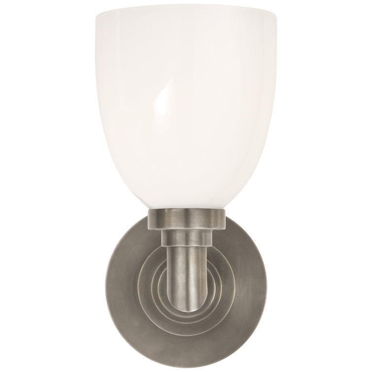 Antique Nickel 10.25" Dimmable Outdoor Wall Sconce