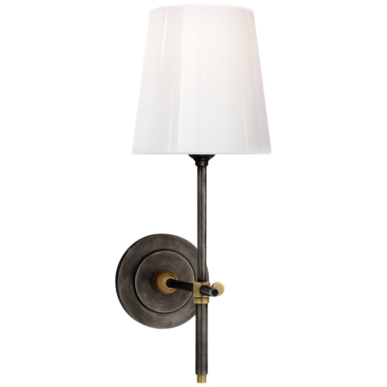 Medici 14.5'' Bronze and Antique Brass Dimmable Wall Sconce