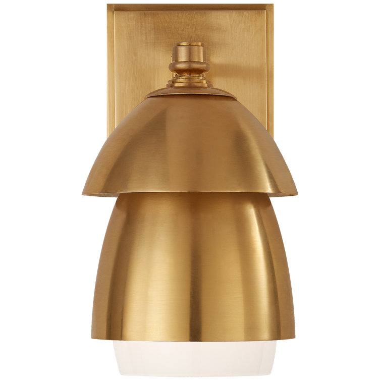 Whitman Small Black and Bronze Dimmable Art Deco Sconce