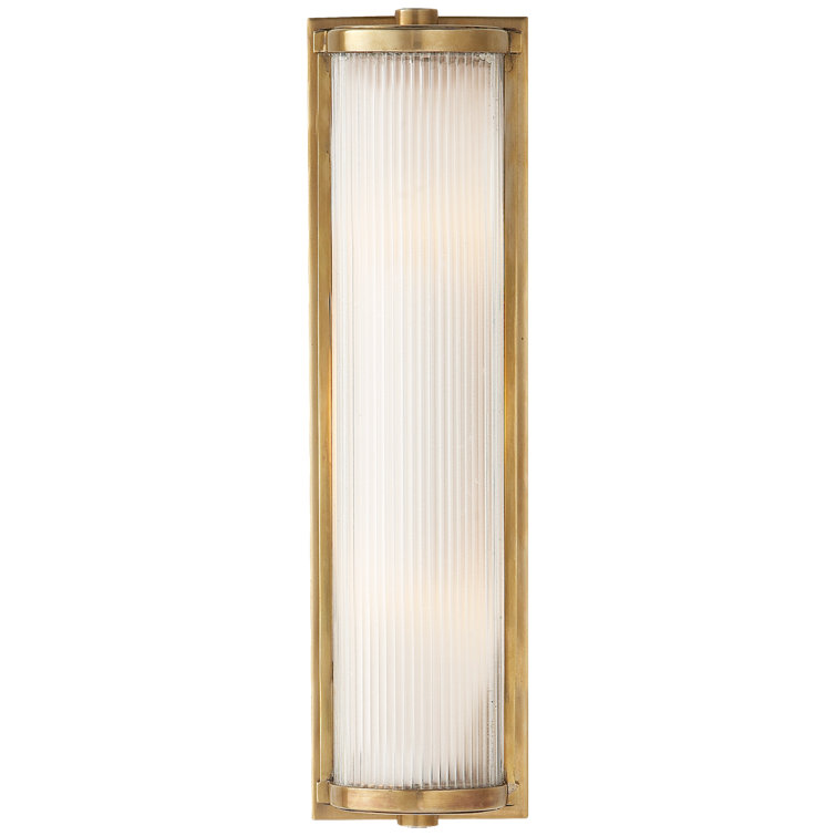 18" Hand-Rubbed Antique Brass & Bronze Outdoor Cylinder Light